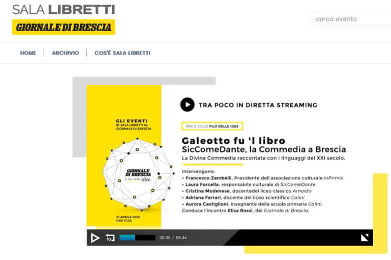 In Sala Libretti con il Dantedì 2025